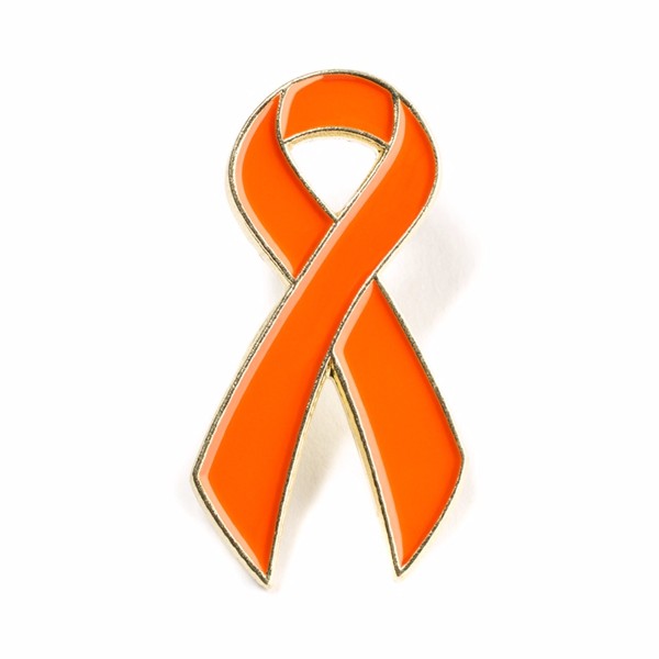 orange label pin