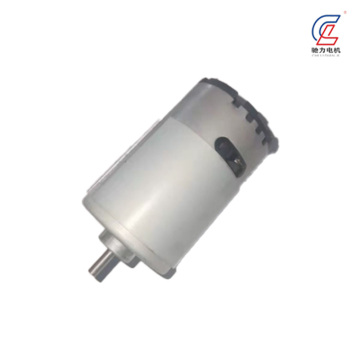 Potente motor CC con carcasa blanca para alto par