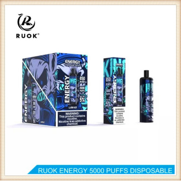 RUOK Energy 5000 Puffs descartáveis ​​Puff