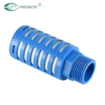Filtro de ruído do silenciador de ar - 1/8 "a 1/2" de fios masculino silenciador de exaustão plástico