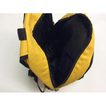 Practical yellow casual backpack