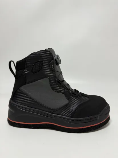 Non-Slip Leather Fishing Rock Boots With Felt