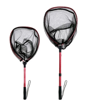 Aluminum Folding Nylon Mesh Telescopic Landing Net for Freshwater and Saltwater Fishing