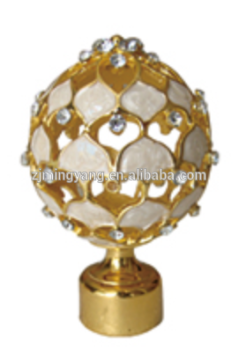 Metal Drapery curtain rod Finial