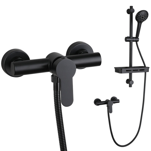 Ensemble de robinet de douche 304 en acier inoxydable noir mat