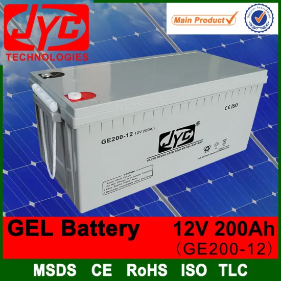 Long cycle life solar gel battery 12v 200ah battery