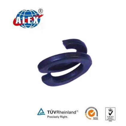 rail spring washer for railway fasteners, Customized DIN127 rail spring washer, rail spring washer Zinc plated +8651283639015