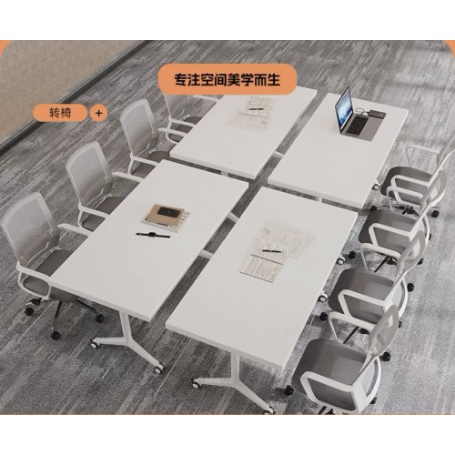 Mesa de treinamento dobrável com rodas