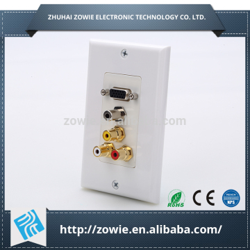 120 type AV VGA face plate