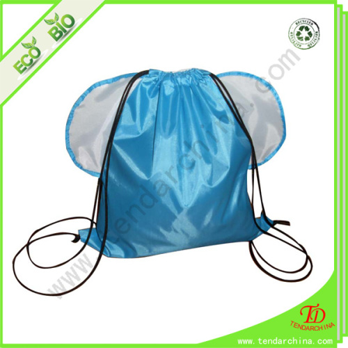 210D Nylon Bag For Kids Made As Animal Design Nylon Polyester Drawstring Bag
