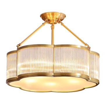 Hot Sale Luxury Brass και Glass Hanging Light για διάδρομο, σαλόνι, υπνοδωμάτιο