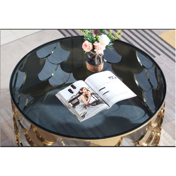 Stainless Steel Glass Or Marble Top Coffee Table