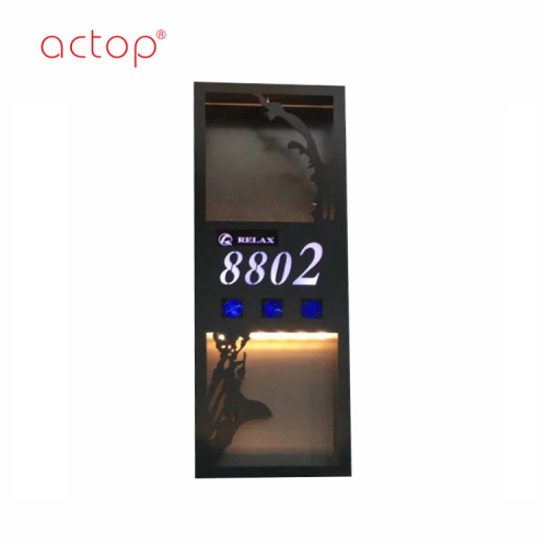 ACTOP satin nickel door kick plate