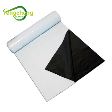 PE plastic black white poly woven panda film