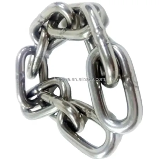 304 Stainless Steel Chain: Full Welded Hardware and 12mm Link Size
