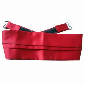 Cummerbund with red satin fabric
