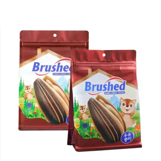 Wholesale Resealable Flat Bottom Pouch Food Packaging Bag