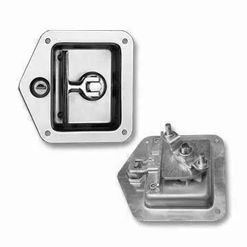 Two Points Folding T-handle Latches/Toolbox Locks/Cabinet Locks with Two Single Bitted Keys