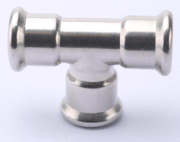 Stainless steel 304/316L equal tee