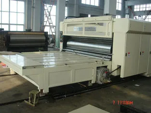 Slotting Carton Box Printing Machine With Elastic Pressing Plate