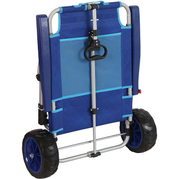 Portable Sunbathing and Tanning Chair: A Versatile Outdoor Beach Lounger with Cargo Cart