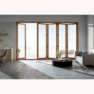 Foldable Designer Double Sliding Glass Entrance Doors