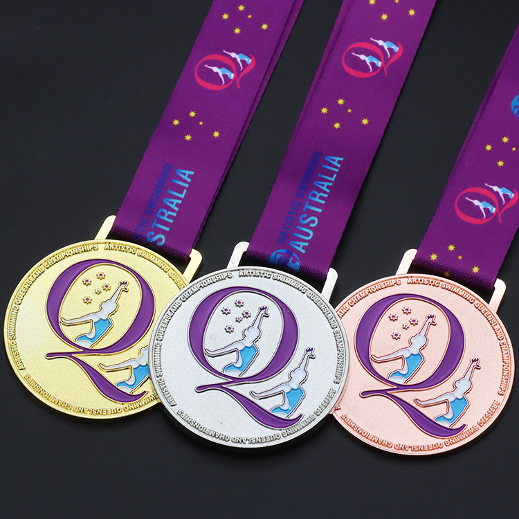 Médaille d'or de gymnastique artistique pour femmes personnalisées