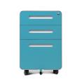 Round Design 3 drawer Mobile Pedestal