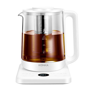 Custom OEM Multifunction 1.5L 800W Smart Electric Glass Kettle with Strainer