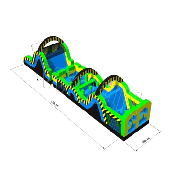 Prix ​​d'usine Cours d'obstacles gonflables: Bouncy Castle Bouncer Slide à vendre