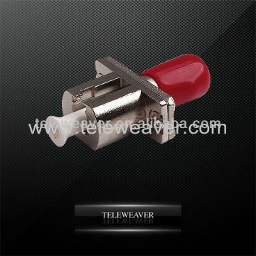 Optical LC female to ST female Simplex Singlemode or Multimode Fiber Optic Adapter