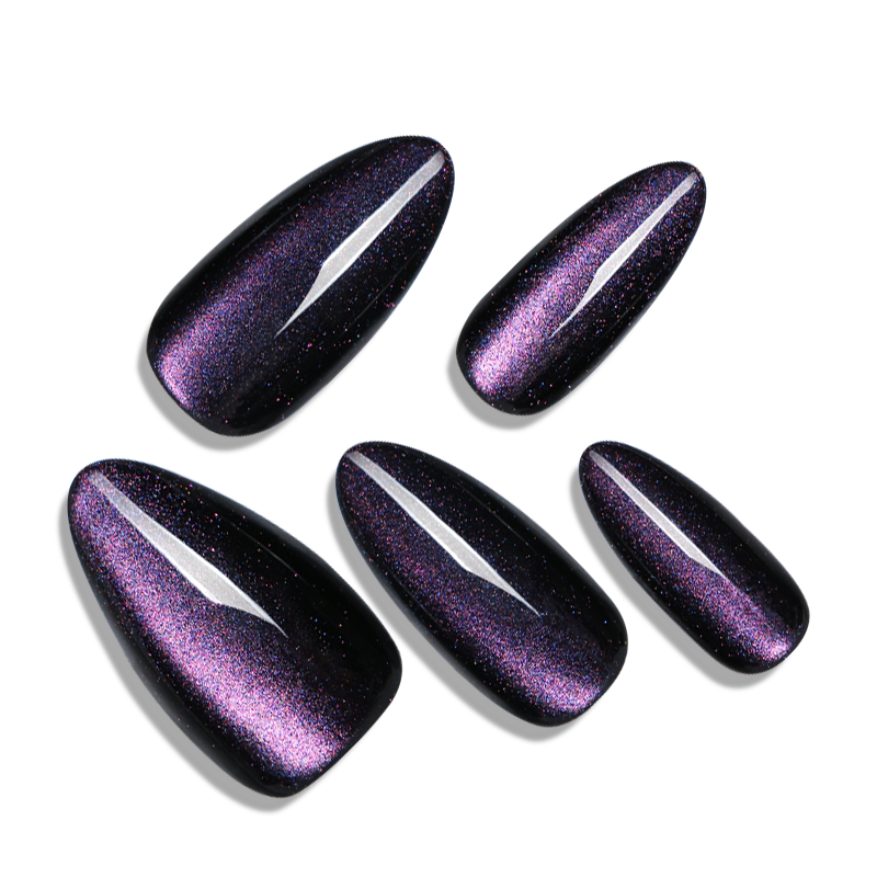 Glitte cat eye nail tip