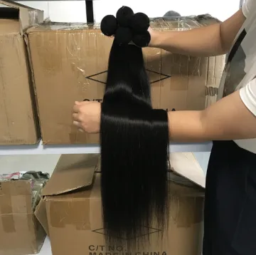 One Donor Virgin Hair Bundle Straight Cuticle Aligned Hair From India,Raw Virgin Indian Human Hair,Raw Indian Temple Hair Vendor