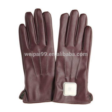 New design women bluetooth call touch screen PU leather gloves P-EWB030