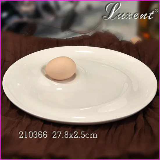 Wholesale ceramic plate cheap bulk white porcelain dinner plates for hotel