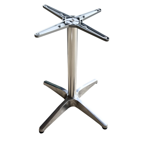 Moderna de la pierna restaurante de la pierna del café metal plegable base de mesa de aluminio mesa de comedor de aluminio base de pedestal