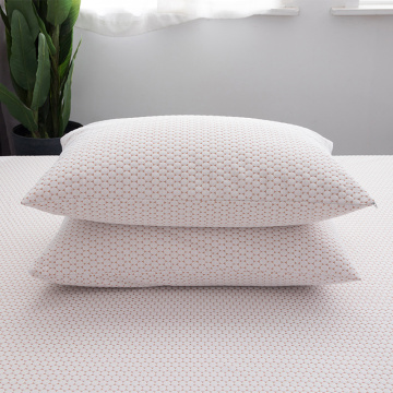 Protetor de travesseiro impermeável em jacquard com infusão de cobre