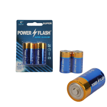 Power Flash Durable LR14 AM2 C Size Alkaline Batteries