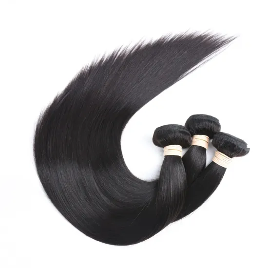 factory wholesale no tangle no shed unprocessed bone straight human hair extensions