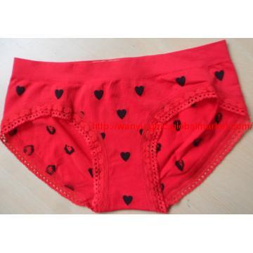 seamless star-shaped jacquard briefs with bowknot