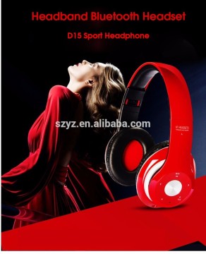 D15 Foldable Wireless Headphones Headband Fone Bluetooth Headset with Mic Support TF Card for iPhone 6 6S 7 Samsung Xiaomi