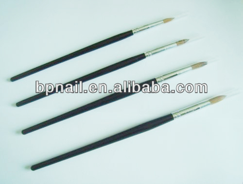 wooden handle acrylic nail brush