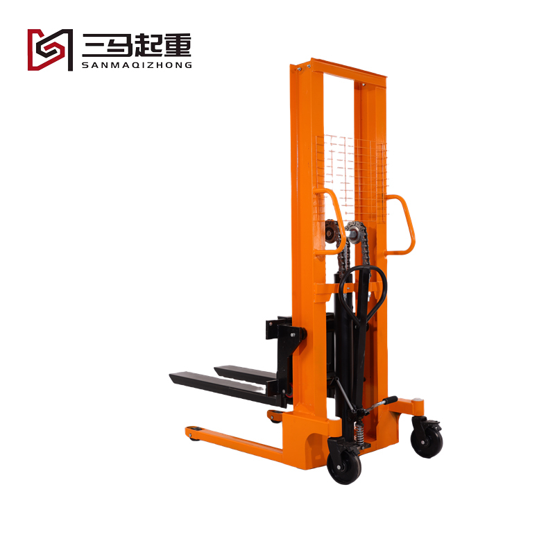 Portable Hydraulic Pallet Stacker: Electric Forklift with Remote Control (500kg/1000kg Capacity)