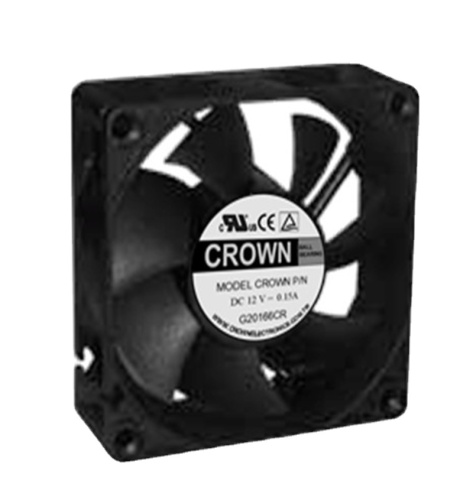 Crown 12V 24V 7025 Axiale stroom DC -ventilator