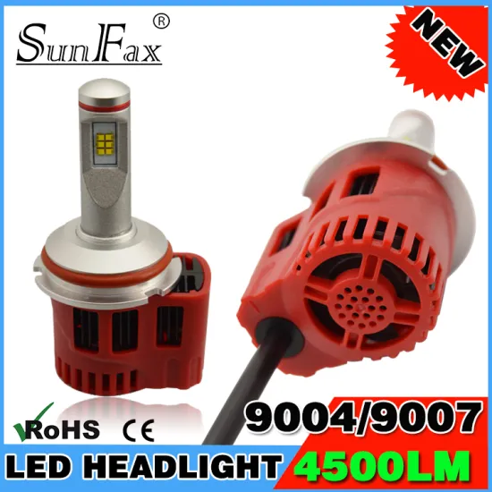 SUNFAX New Brand top quality 45W 9000LM 9004 9007 Hi/Lo beam P6 auto led light headlight for car replacement