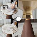 Modern Light Luxury Natural Marbles Simple Corner Table