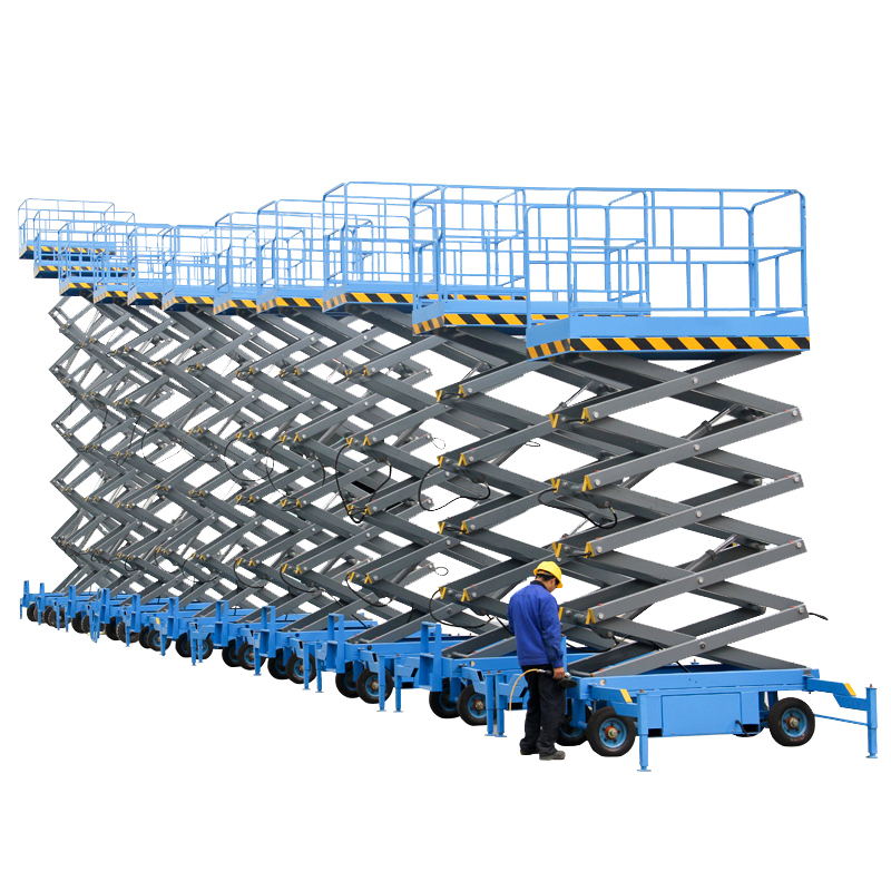Electric Motor Towable Vertical Lifter Scissor Lift
