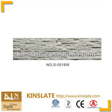 Kinslate Quarry and Factory Natural Stone 12 Slim Strips Super White Quartzite Decorative Waterfall Wall
