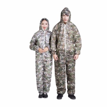 Disposable Dustproof Workwear  Printing Shooting Camouflage Coverall