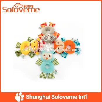 Custom Rattle Owl Fox Raccoon Squirrel Toys